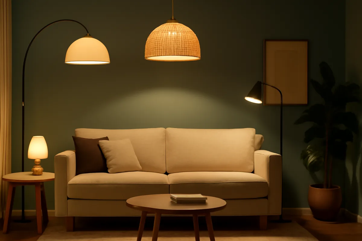 Illuminazione per l’arredo del living: i tipi di lampade che cambiano la vivibilità della stanza