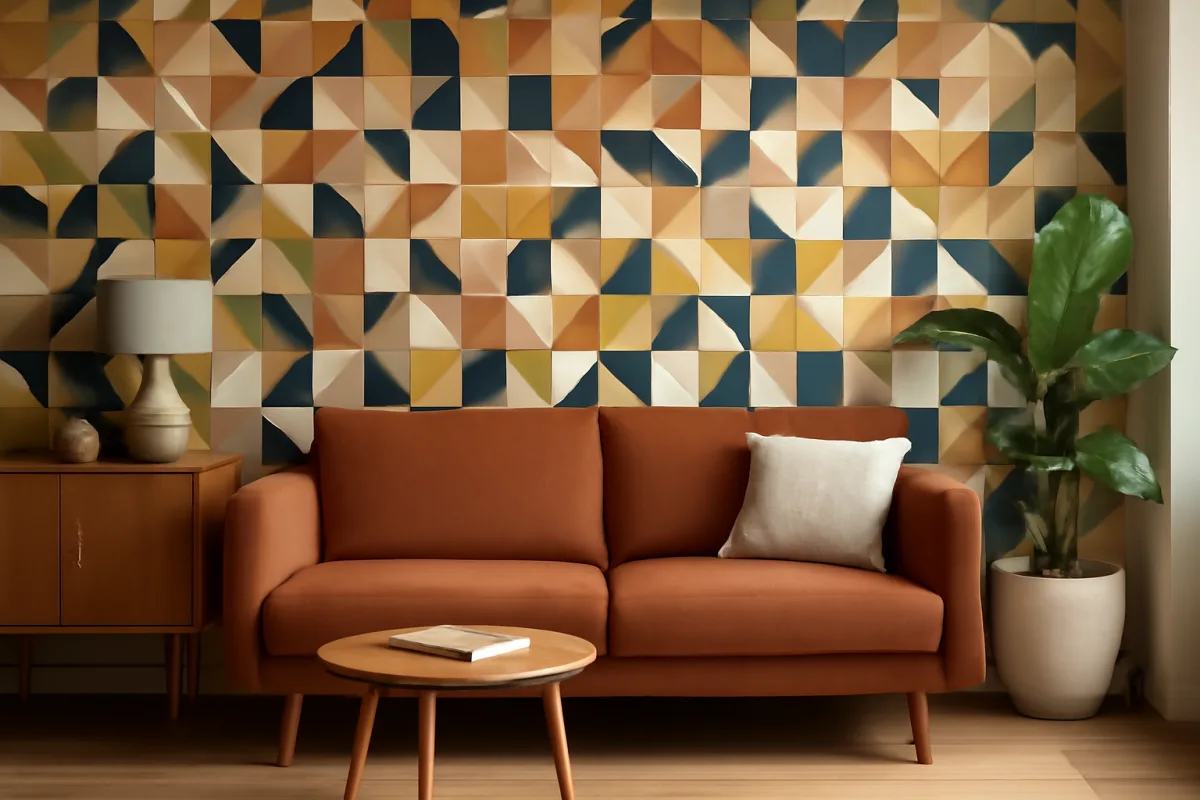 Utilizzare carte da parati geometriche: il trucco per rendere unico qualsiasi ambiente senza errori