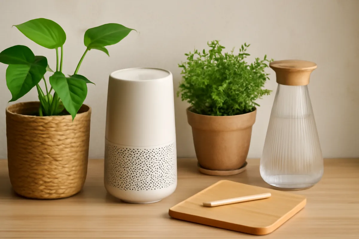 Oggetti di design eco-friendly: come scegliere accessori belli che rispettano l’ambiente e migliorano la qualità dell’aria