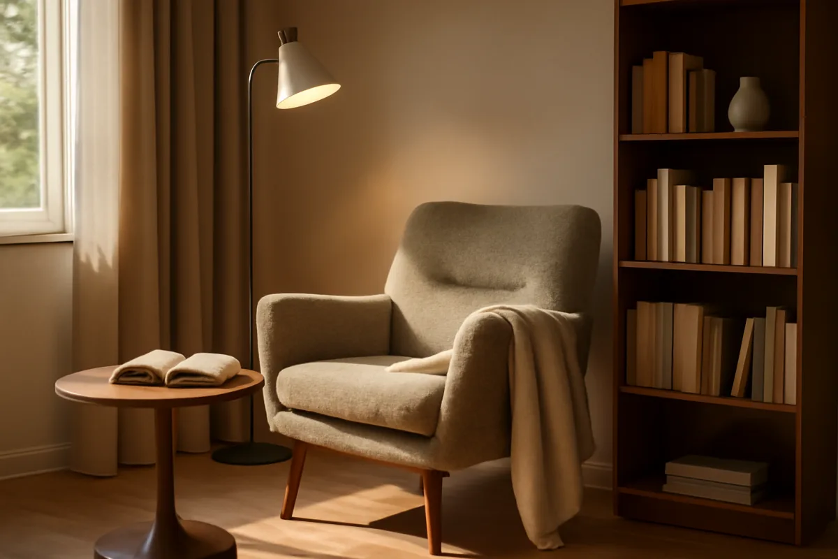 Come creare un angolo lettura con poltroncina? Il segreto per garantire comfort e luce ad ogni ora del giorno