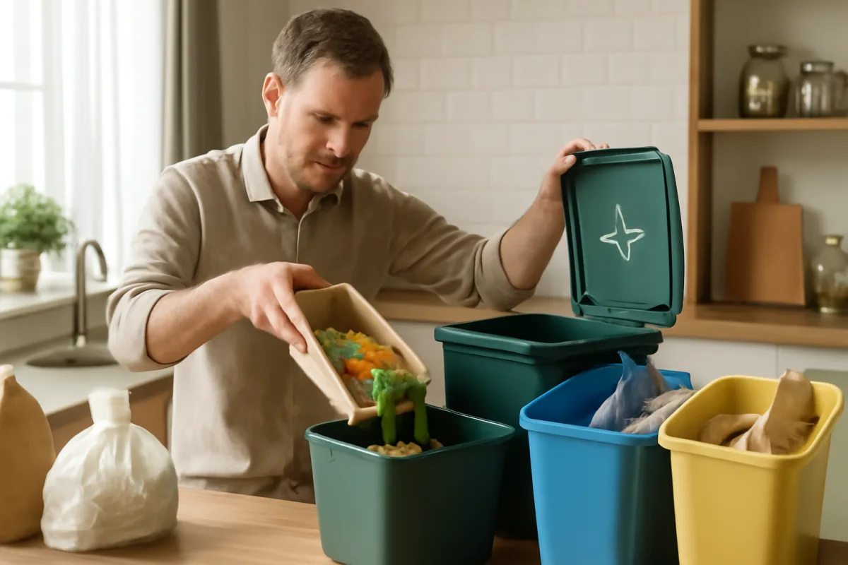 Come smaltire correttamente i rifiuti domestici? Il metodo poco noto che riduce davvero l’impatto ambientale